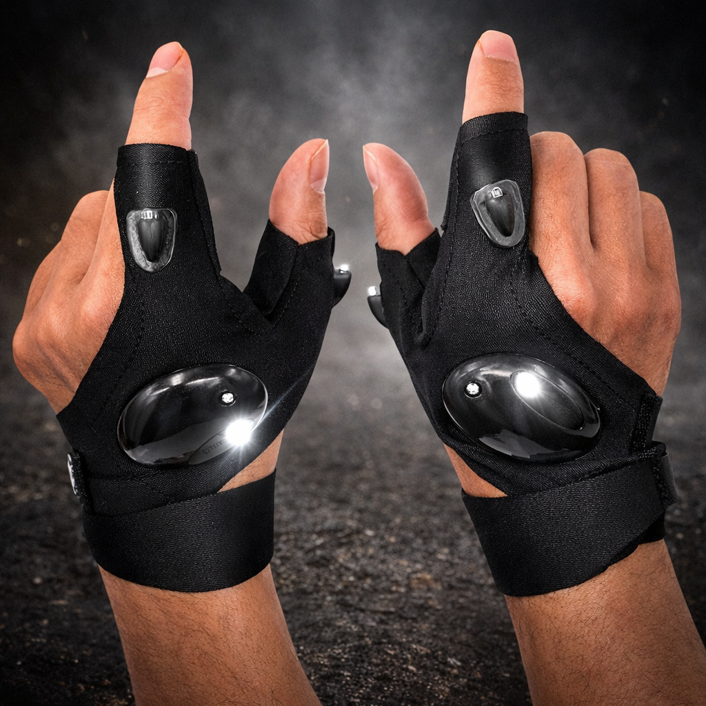 Gant avec lumières LED Mains Libres